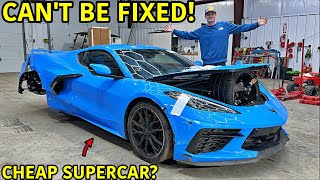 Rebuilding A Wrecked 2023 Corvette C8 [upl. by Yllut]