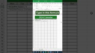 Create a 2024 Calendar in Excel Easy StepbyStep Tutorial [upl. by Rosol]