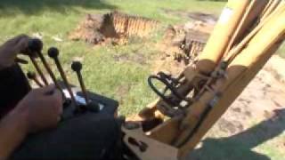 how to dig with a case 580 super e backhoe [upl. by Sorel226]