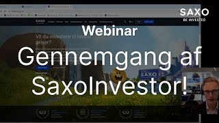 Gennemgang af SaxoInvestor [upl. by Mendez]