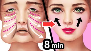 AntiAging Face Massage For Younger Glowing Skin Sagging Jowls Cheeks Eye Bags Double Chin [upl. by Dlarej]