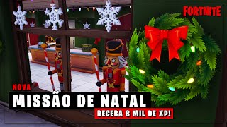 Missão Secreta de Natal Fortnite Temporada 5 Ganhe 8 Mil de XP [upl. by Drofyar]