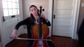 Minuet 1 and 2 Cello Suite 1 JS Bach [upl. by Cynde]