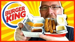 Burger King Chicken Fries Plus 6 Sauces Review and DriveThru Experience [upl. by Htebirol]