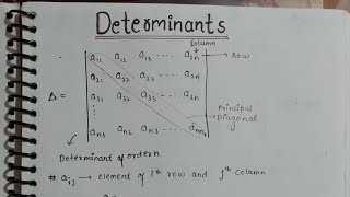 Determinants Notes 👍😱  Maths Notes [upl. by Carisa]