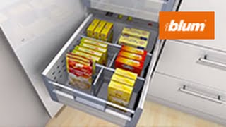 ORGALINE More storage space for provisions with the larder unit from Blum [upl. by Melanie]