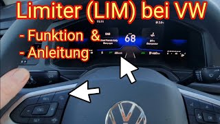 VW SpeedLimiter LIM  Geschwindigkeitsbegrenzer im PoloGolfTiguanTouranTRocTCrossPassat [upl. by Juliette]