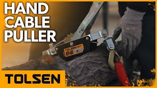 Tolsen Double Gear Hand Cable Puller with 2 Hooks  2 Ton Capacity [upl. by Ecyar]