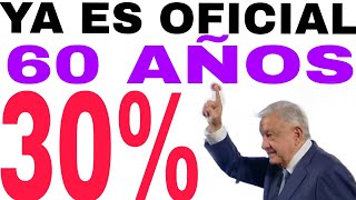 🙏ADULTOS MAYORES 60 AÑOS 💥OFICIAL DESCUENTO 30 PAGO☝️ URGENTE FELICIDADES 🎁 [upl. by Sairu]