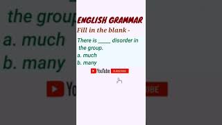 QUANTIFIERS  DETERMINERS  CHOOSE THE CORRECT OPTION  ENGLISH GRAMMAR  QUESTION 304   Shorts [upl. by Handel]