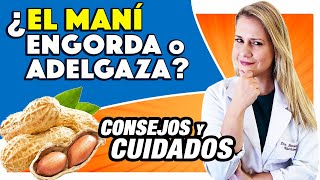 ¿El Maní Engorda o Adelgaza Cacahuate ¿Y la Mantequilla de Maní CONSEJOS  Receta [upl. by Goodden74]