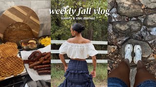 An October Vlog 🍁🪵 countryside hiking shopping family  romanticizing small town life cozy fall [upl. by Drusi]