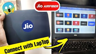 How to connect jio set top box in your computer  jio air fiber set top box connect with laptop [upl. by Ennael]