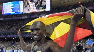 JO Paris 2024  Cheptegei remporte lor au 10 000 m et prend sa retraite [upl. by Stirling740]