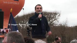 Florian Philippot Soutenons nos paysans  ParisFrance  03 Février 2024 [upl. by Leon]