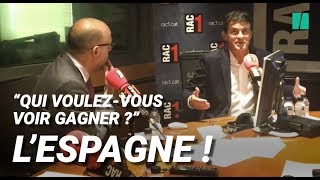 Coupe du monde de football 2022  Manuel Valls soutient lEspagne face à la France [upl. by Ayat]