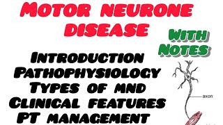 Motor neurone diseaseintro patho clinical features types PT management tamil notes physio [upl. by Luiza]