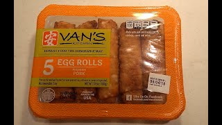 Making Vans Pork Egg Rolls Air Fryer [upl. by Adlitam551]