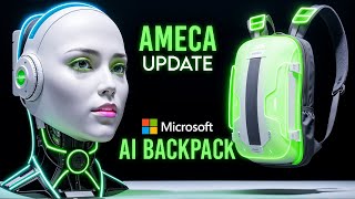 Ameca Robot Free Thinking Update  Microsoft New AI Backpack [upl. by Bevus]