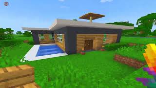 Modern Beach House Minecraft Tutorial Tasy [upl. by Enelear]