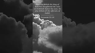 Bible  Jeremiah 5210  There at Riblah the king of Ba [upl. by Leirud]