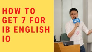 How to get a Level7 for your IB English Interactive Oral IO [upl. by Glimp]