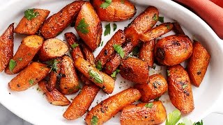 Garlic Butter Roasted Carrots [upl. by Doralia787]