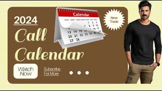 Call Calendar 2024 Initiation  Options With Jeet [upl. by Hurff]