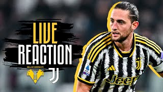 🔴 WATCH NOW VERONA VS JUVENTUS  LIVE REACTION 💪⚪⚫ [upl. by Reimer]