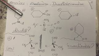 Exercices  enantiomères et diastéréoisomères [upl. by Lehte523]