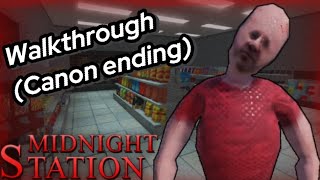 Midnight Station Horror Walkthrough  Canon Ending  Mobile [upl. by Cecily]