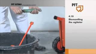 5 PFT mixing pump RITMO powercoat  Cleaning [upl. by Silloc]