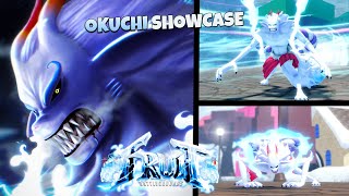 OKUCHI FRUIT SHOWCASE FRUIT BATTLEGROUNDS [upl. by Marilin980]