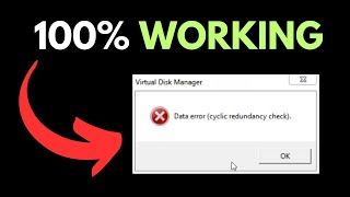 Fix Data Error Cyclic Redundancy Check [upl. by Ayhdnas523]