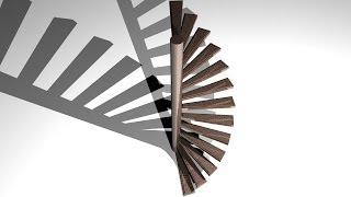 Maya 2014 tutorial  How to model a spiral staircase [upl. by Terri566]