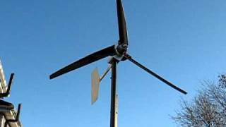 Eigenbau Windgenerator mit Nabendynamo und Rohrfluegel Homemade wind turbine [upl. by Efar]