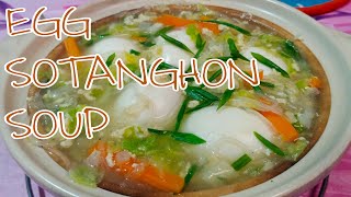 How to cook EGG SOTANGHON SOUP By pards [upl. by Lounge]