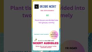 Decode Anatomy Of Flowering Plant  NCERT AUDIBLES  NEET Preparation NEETBiology BiologyShorts [upl. by Konyn]