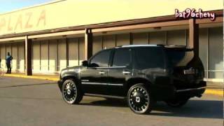 ALL BLACK Cadillac Escalade on 26quot DUB Opera Floaters  1080p HD [upl. by Celinka]