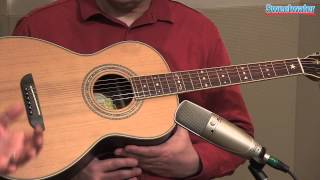 Washburn WP26SNS Parlor Acoustic Guitar Demo  Sweetwater Sound [upl. by Ameer780]