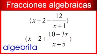 Multiplicación de fracciones algebraicas mixtas 142 [upl. by Melleta]