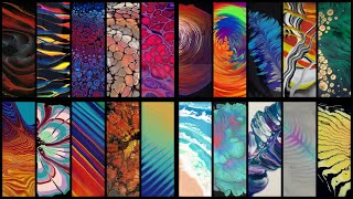 20 Different Acrylic Pouring Techniques  Abstract Fluid Art  Music [upl. by Zirkle]