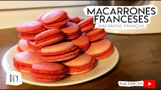 Como hacer macarrones franceses  Macarons français  Paso a paso – La receta secreta de mi hermana [upl. by Karlow]