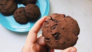 шоколадное печенье веган  vegan chocolate cookies [upl. by Ripp]