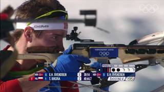 Svendsen  Mens Biathlon  20KM Individual  Vancouver 2010 Winter Olympic Games [upl. by Ayatahs]