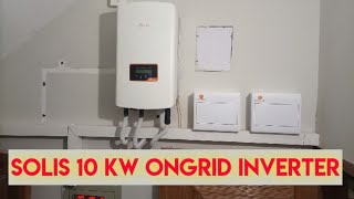 Solis Inverter 10 KW OnGrid Insallation [upl. by Beilul661]