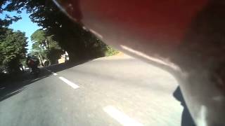 Isle Of Man TT  Onboard JHS Racing Supertwin With Dave Moffitt [upl. by Vig352]