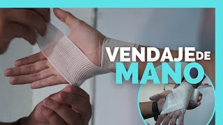 ✅Como HACER un VENDAJE DE MANO  TUTORIAL  ENFERMERIA [upl. by Hayden318]