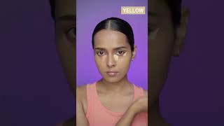 Peach vs Yellow corrector for dark circles [upl. by Odlanor]