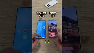 Realme GT6 Vs Poco F6 sore samsungcomputermonitor stitch [upl. by Silvanus]